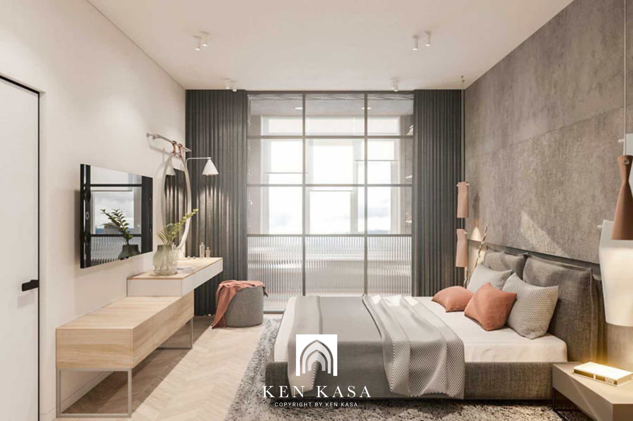 Phòng ngủ khách sạn hiện đại